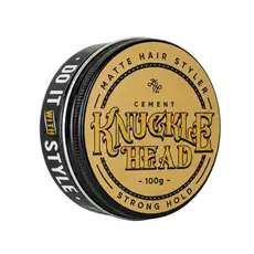 Pomada Capilar Cement Knucklehead Fixação Extra Forte Efeito Matte Longa Duração 100g