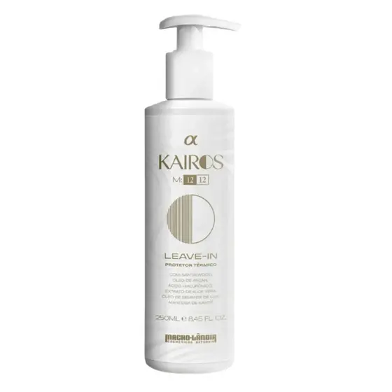 Leave-in Protetor Térmico hidratação de cabelos de Homem Macho-Lândia Kairos 250ml
