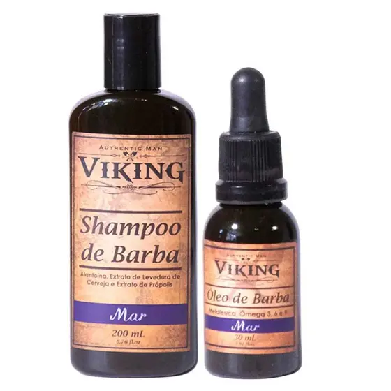 Shampoo de Barba Mar 200ml + Óleo de Barba Mar 30ml