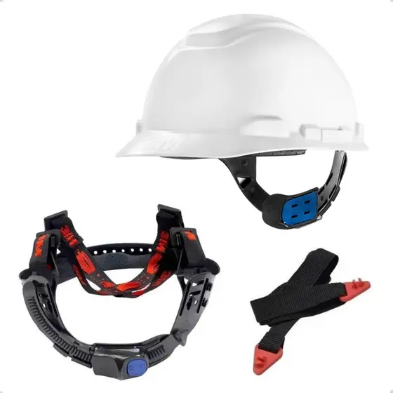 Capacete de Segurança 3M H-700 EPI com Suspensão de Catraca Ventilado Profissional com CA