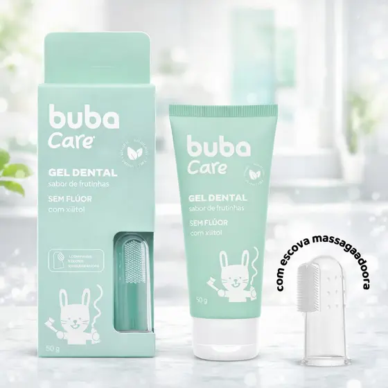 Pasta de Dente Infantil Buba Care Sem Flúor 50g Bebê