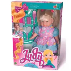 Boneca Grande Judy Beauty Salão de Beleza Com Acessórios - Milk -