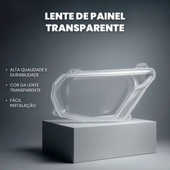 Lente Superior Painel Moto Honda Biz 125 2011 a 2017 Transparente Alta Resistência