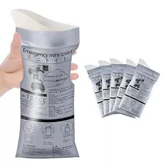 Saco De Urina Portátil De Emergência Para Carro , 4 Unidades , Viagens , Sacos De Vômito , Mini Xixi Descartável Banheir