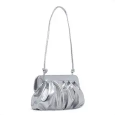 Bolsa Feminina Transversal Tiracolo Pequena Metalizada Festa Balada Casamento