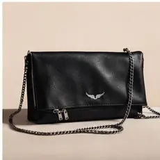 Bolsa Asinha Pequena Elegante Viral Com Duas Correntes Compacta Luxo Feminina