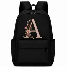 Mochila Escolar Feminina Letra Personalizada Trabalho Faculdade Reforçada