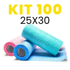 Pano de Limpeza 25x30 Perfex Picotado Reutilizável Multiuso e Secagem Rápida