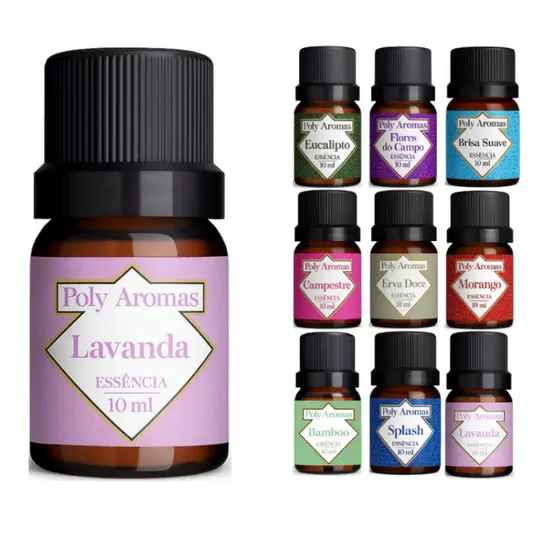 Kit 4 Essência Concentradas Hidrossolúvel Para Difusor/Aromatizador/Umidificador Conta Gotas