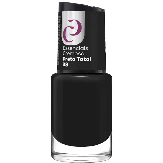 Esmalte Cora O Melhor 10ml Essenciais Cremoso Preto Total nº38