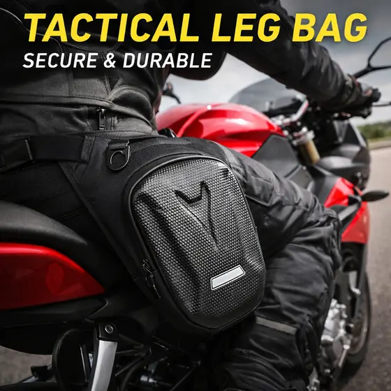 Pochete De Perna Motociclista Impermeável Tática Moto Viagem Bolsa De Cintura Multifuncional