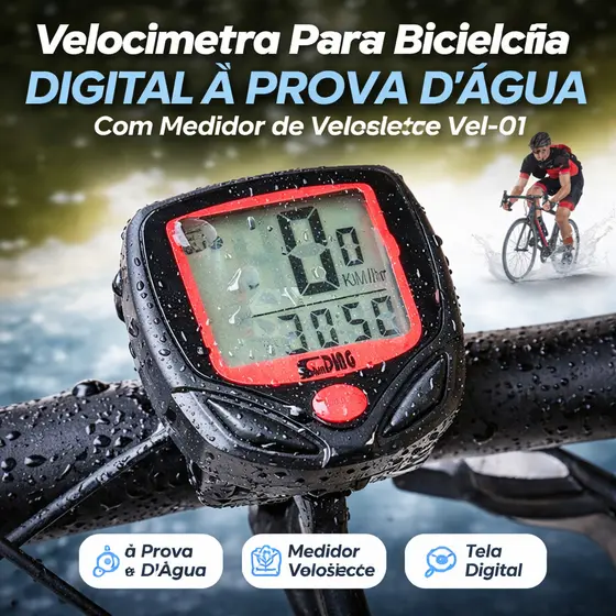 F4 Velocímetro Para Bicicleta Digital À Prova D'Água Com Medidor de Velocidade MT039 (F3)