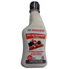 Gel de Silicone Automotivo Monza 250g | Perfumado, Brilho Duradouro, Uso em Painel, Borracha