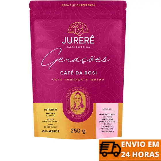 Jurerê Café Café Torrado E Moído Com Aromas De Florais de laranjeira, Rosas e Jasmins 250gr