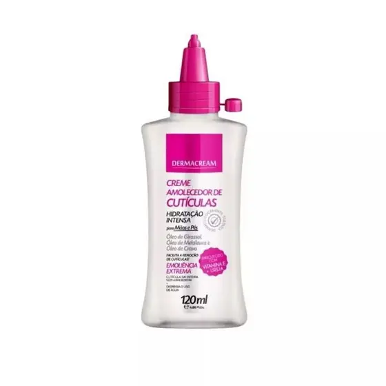 Creme Amolecedor de Cutículas – Hidratação Intensa Com Óleo de Girassol Cravo e Melaleuca Mãos e Pés