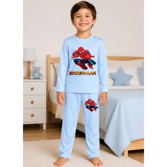 Pijama Infantil Masculino Personagem Confortável Inverno