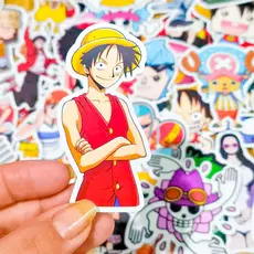 50 Adesivos One Piece Impermeáveis em Vinil Monkey D. Luffy