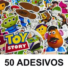 Kit 50 Adesivos Toy Story Vinil Impermeável Sem Repetição
