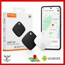 Mini Rastreador Para Dispositivos Android GPS Com Google Find Hub Marca A'Gold Smart Tag - Bolsa, celular
