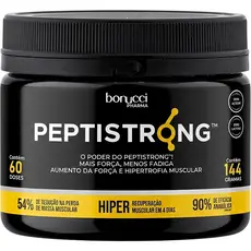 PEPTISTRONG 144G 60 DOSES RECUPERAÇÃO DESENVOLVIMENTO MUSCULAR PEPTIDEOS SUPLEMENTOS S/LACTOSE