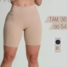 Short Bermuda Segunda Pele Poliester Anágua Feminina Anti Atrito