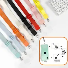 Cordão Corda Alça Pescoço Ajustável Resistente Para Celular  Chaveiro  Garrafa de água