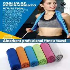 Kit 5/10/15 Toalhas Esportivas Refrescantes – Secagem Rápida, Absorve Suor, Academia e Yoga