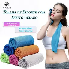 Toalha Esportiva Refrescante – Secagem Rápida, Absorve Suor, Conforto Instantâneo, Academia，Yoga