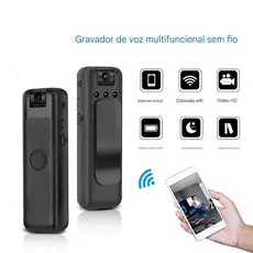 Mini Câmera Corporal De Visão Noturna Infravermelha Vídeo Digital Portátil
