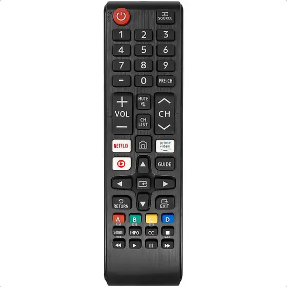 Controle Remoto Compatível com Samsung TV Netflix Globoplay Modelo BN59 com Pilha