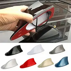 Antena Tubarão Automotiva Universal – Sinal Forte, Fio de Cobre, Design Aerodinâmico