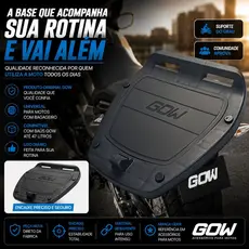 Base Para Baú Moto GOW G47 Universal Gow