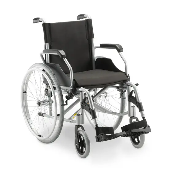 Cadeira de Rodas em Alumínio Dobrável até 120 Kg Assento 48 cm D600 Dellamed