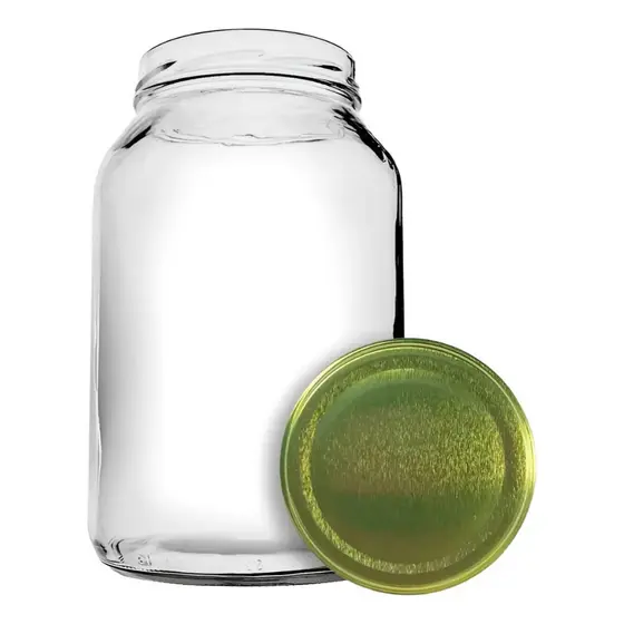 Pote de Vidro Gigante 3 L Conserva Palmito Kombucha Porta Mantimentos Bolacha - Cx c/ 1 ou 2 un