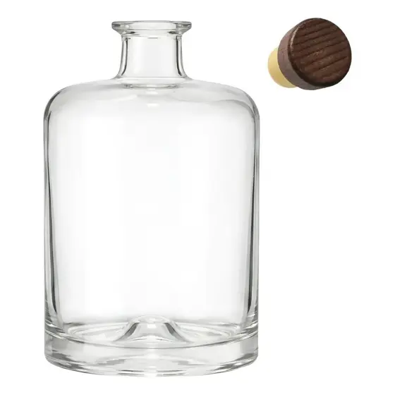Garrafa de Vidro Herbal 750 ml Retrô Farmácia Remédio Azeites Decoração Eventos - Cx c/ 1 un