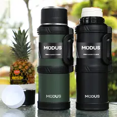 MODUS Garrafa Térmica 2400ml Quente Frio Com Isolada Térmico Capacidade Viagem Garrafa De Água