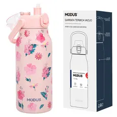 MODUS Garrafa Térmica De Viagem Inox 1700ml Com Isolamento A Vácuo Estampa Exclusiva