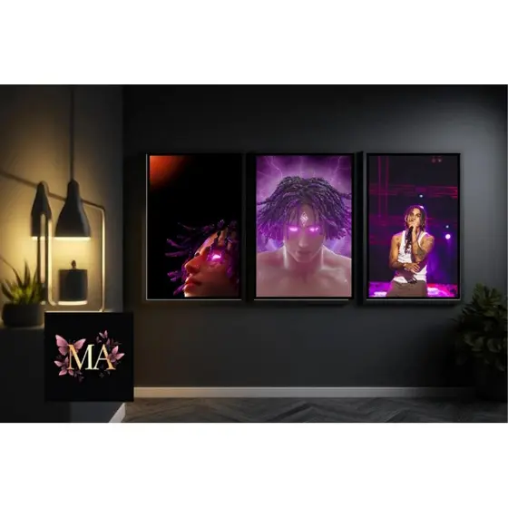 Quadros Decorativos Matuê  Para Sala Quarto Escritório Decoração