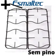 Kit 2 Grelha Grade Trempe P/ fogao Esmaltec Agata Jade Topazio Caribe Bali Ibiza Safira 66 01 + 2 agulha