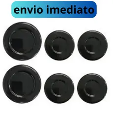 Kit Jogo 6 Bocas Espalhador Tampinha Tampa Brastemp Eva Erva Doce Preto Esmaltado Novo