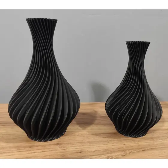 Vasos Decorativos para Casa Espiral Decoração, kit 2 vaso
