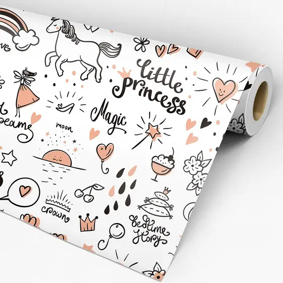 Adesivo De Parede Infantil Unicórnio - Papel De Parede Adesivo Infantil - Papel De Parede Para Quarto Infantil 1,44m²