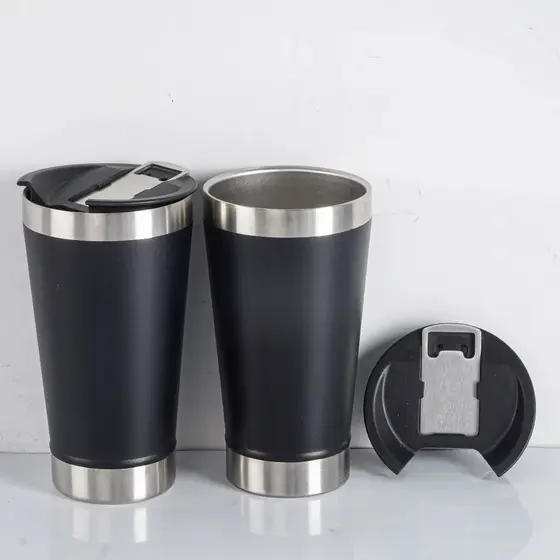 Copo Térmico 473ml Com Abridor E Tampa Bebidas Geladas ou Quentes