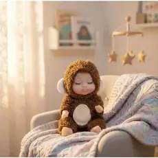 Kit Com 06 Mini Bonecas Dormindo Baby Cute Bebê Dormindo Brinquedo Infantil Fofo Modelos Sortidos