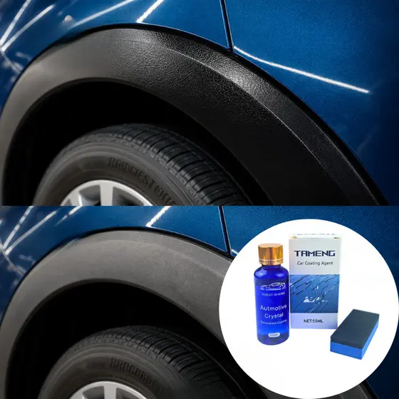 Vitrificador De Plásticos Automotivos 50ml Restaurador Hidrofóbico Proteção UV