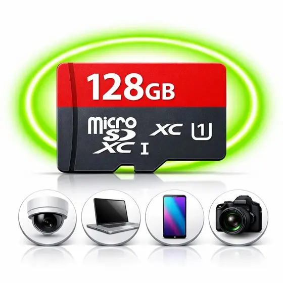 Micro SD 128GB Classe 10 Alta Velocidade Gravação Full HD 4K Drone Camera Segurança WI-fi
