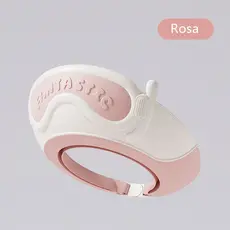 Touca de xampu de silicone para bebês, à prova d'água e com proteção para as orelhas, mais segura para lavar os cabelos
