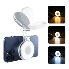 Luz Magnético Selfies  Luz De Preenchimento LED Para Selfies Com Celular E Anel Adesivo