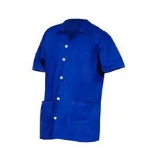 Jaleco Manga Curta Profissional trabalho Mecanico Pedreiro Azul Royal