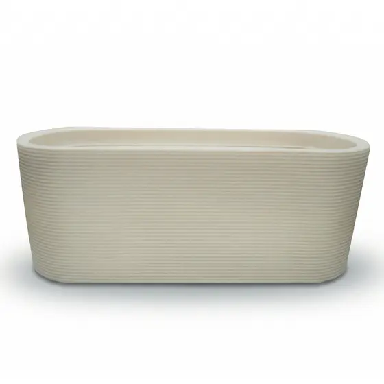 Vaso Floreira Jardineira Grande 80x30 cm Texturizado Flores e Hortaliças
